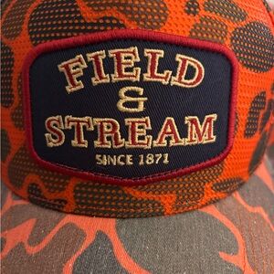Field & Stream Blaze Orange Camo Hat